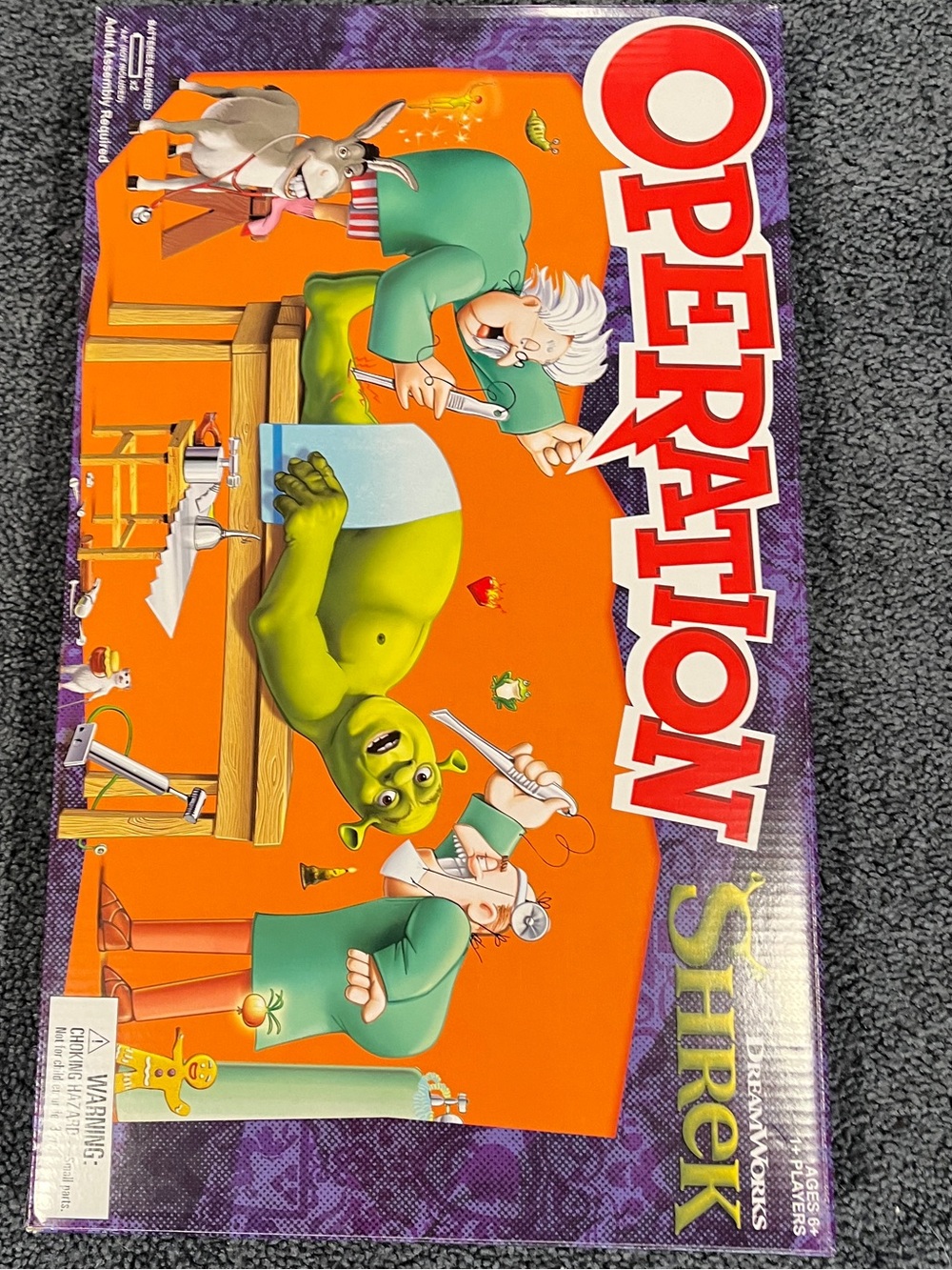 Dreamworks Shrek Operation Game - Orange, Green, Purple